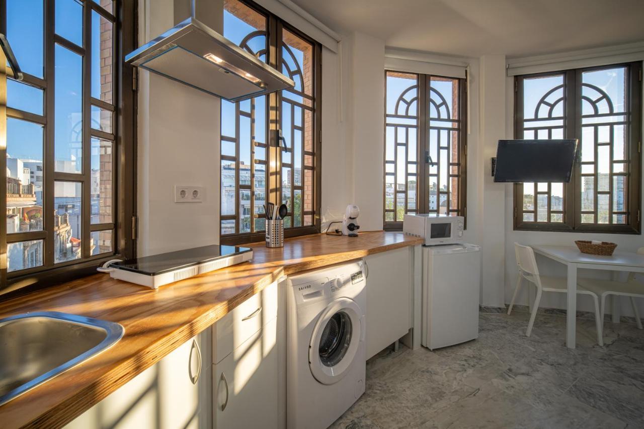 Conjunto De Apartamentos Antiguo Palacio Hotel Paris Huelva Bagian luar foto